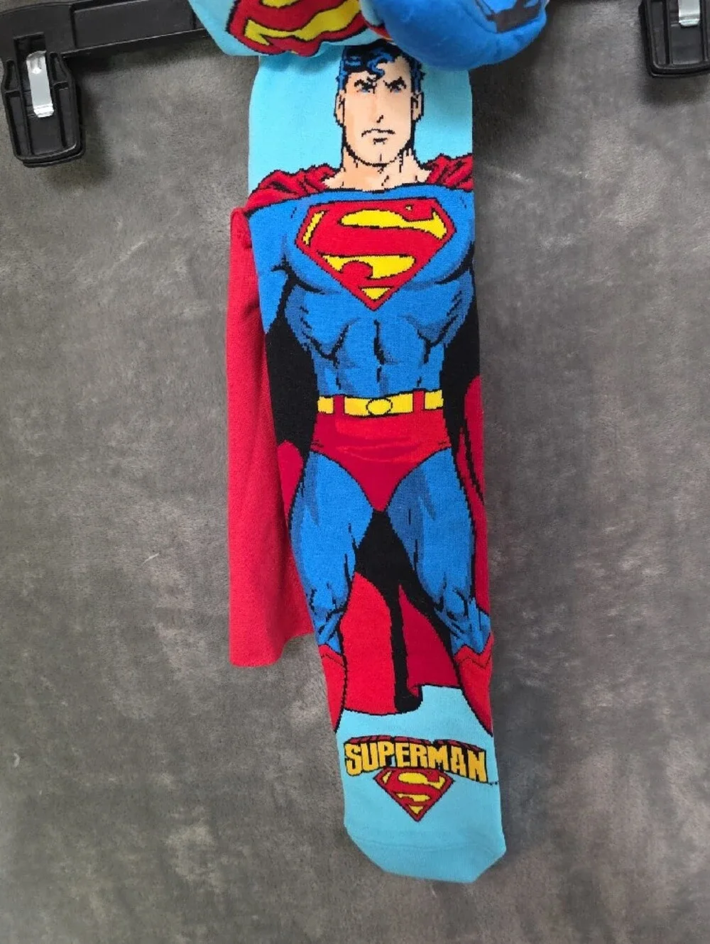 DC Superman Graphic Crew Socks - Blue, Red & Yellow-Unisex